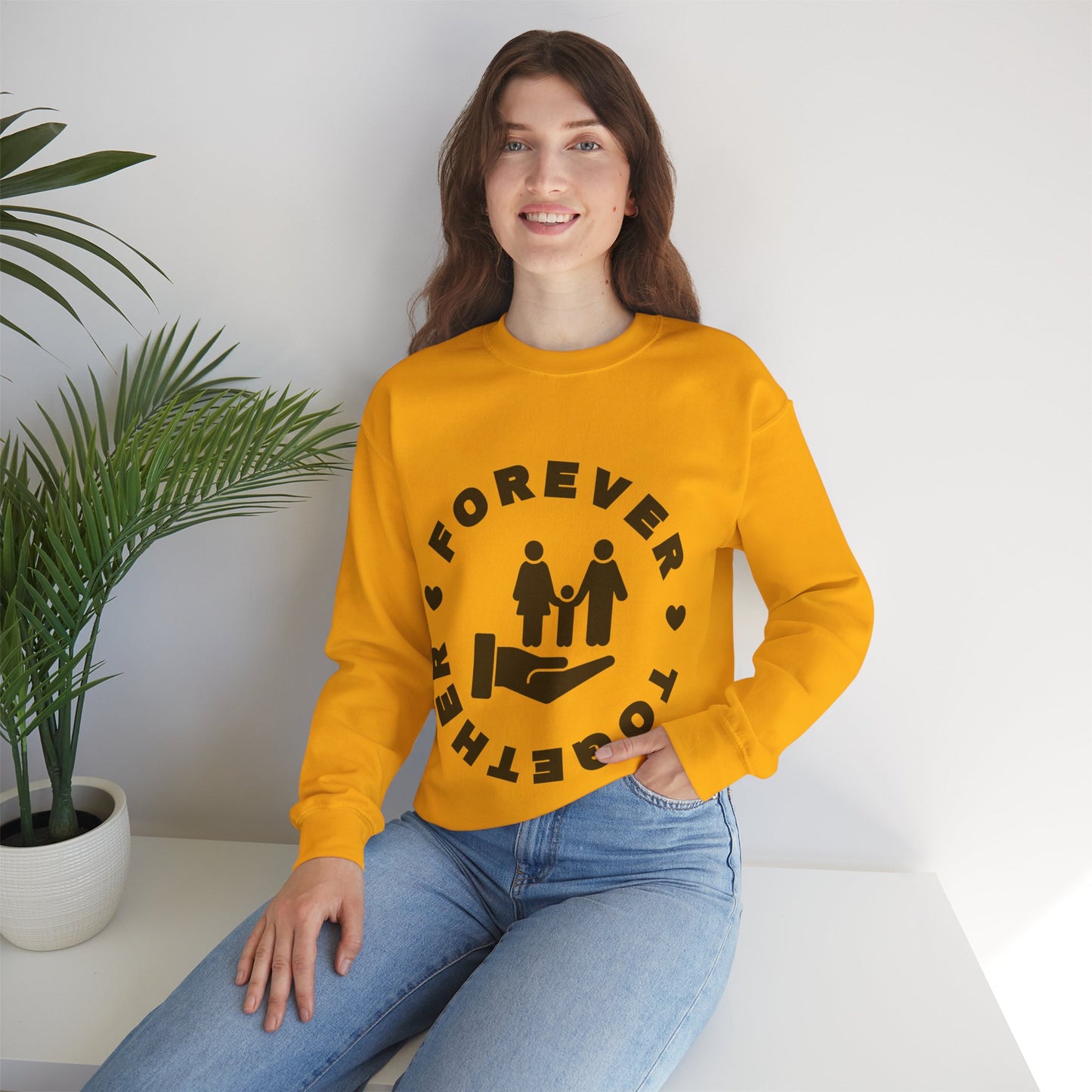 Forever Together Crewneck Sweatshirt | Unisex Cozy Sweatshirt for Couples