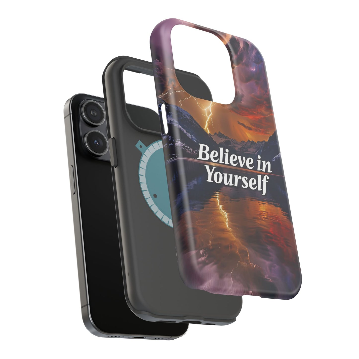 Motivational Mountain Magnetic Tough Case - 'Believe in Yourself' Design