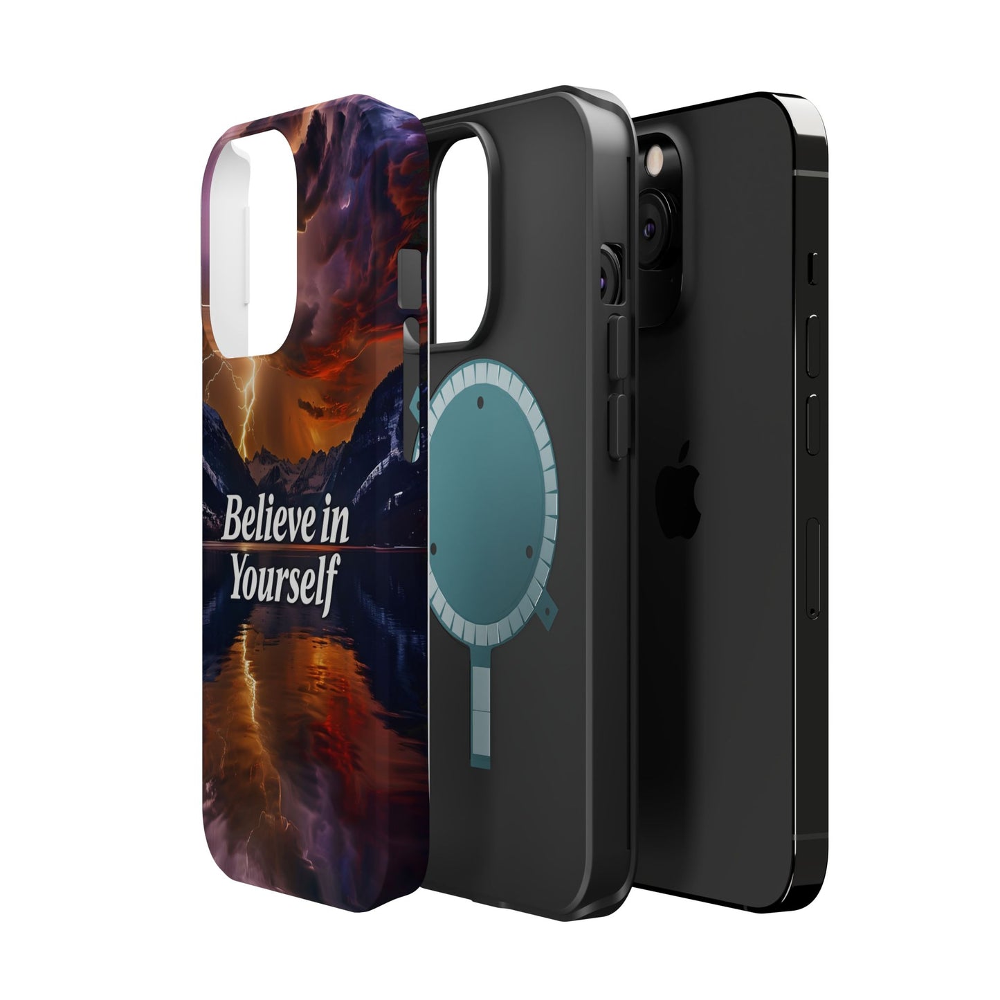 Motivational Mountain Magnetic Tough Case - 'Believe in Yourself' Design