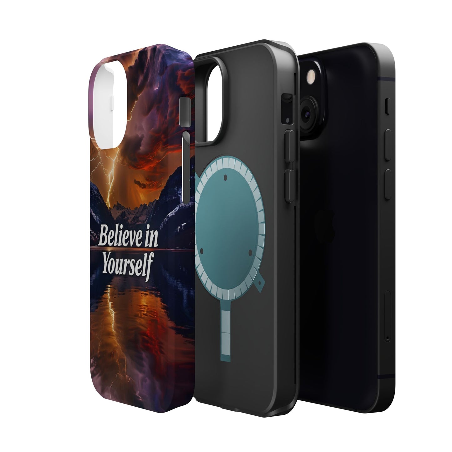 Motivational Mountain Magnetic Tough Case - 'Believe in Yourself' Design