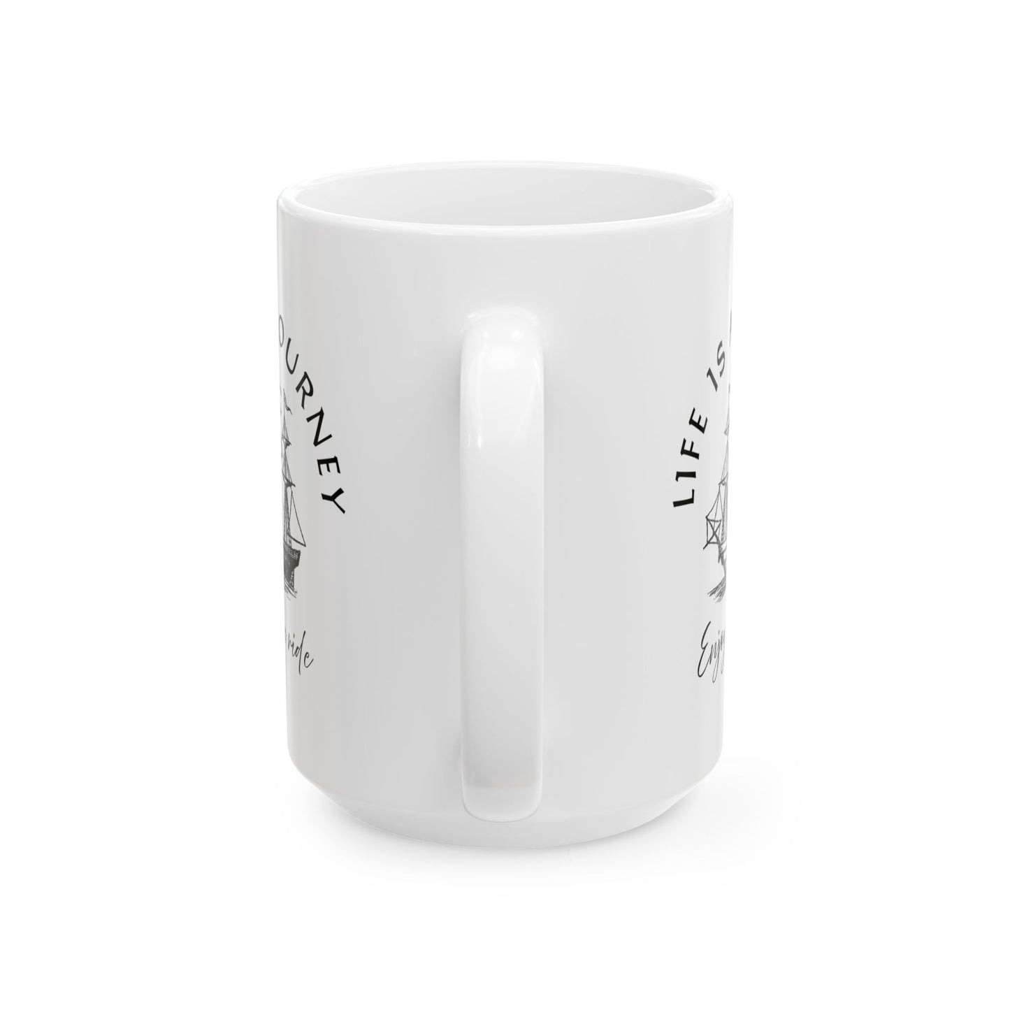 Inspirational Ceramic Mug - "Life is a Journey" - Perfect for Coffee Lovers