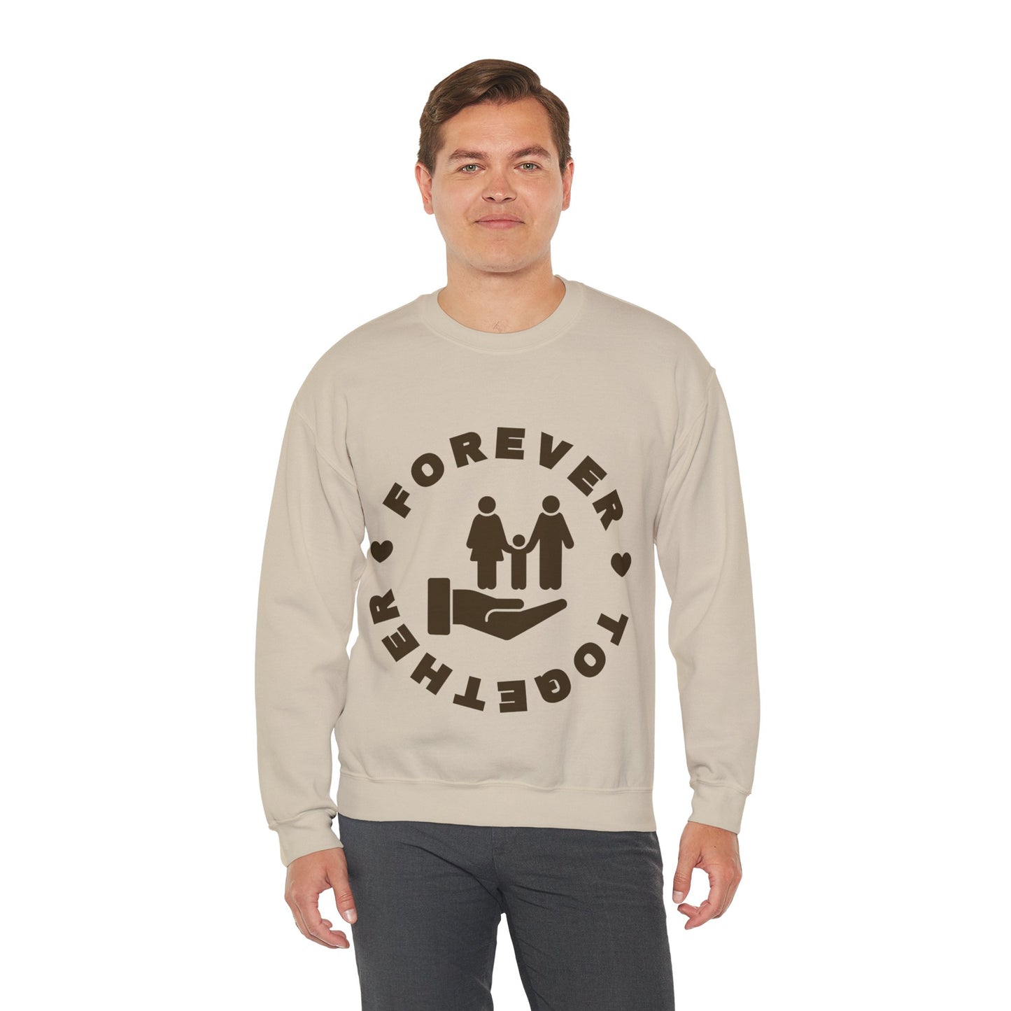 Forever Together Crewneck Sweatshirt | Unisex Cozy Sweatshirt for Couples