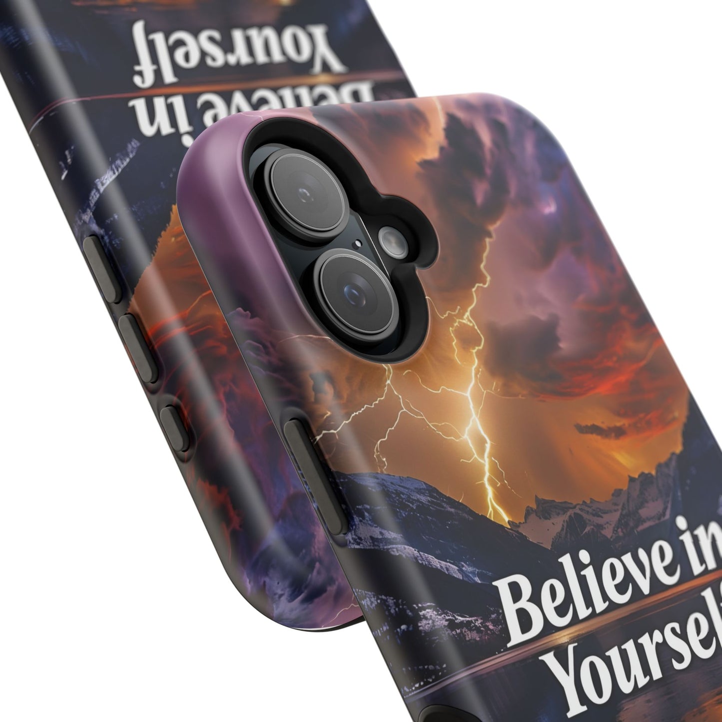 Motivational Mountain Magnetic Tough Case - 'Believe in Yourself' Design