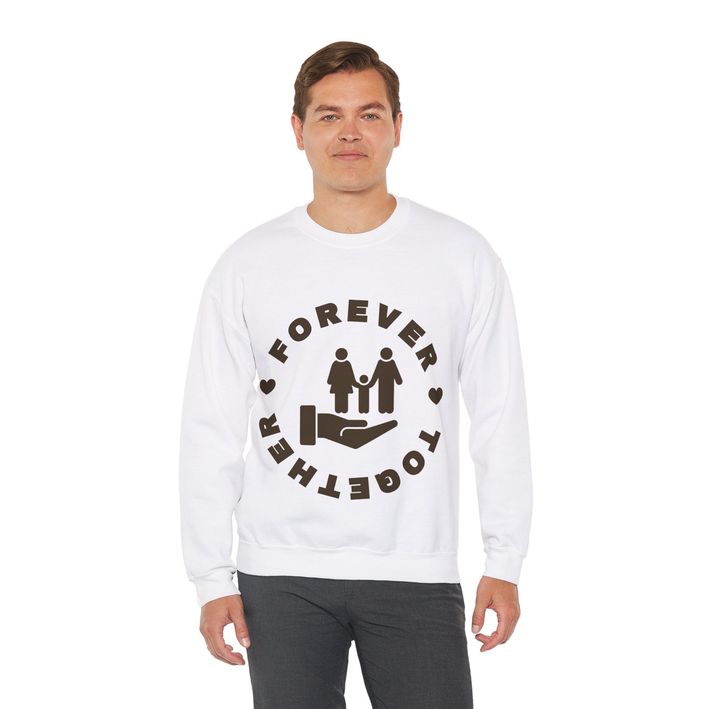 Forever Together Crewneck Sweatshirt | Unisex Cozy Sweatshirt for Couples