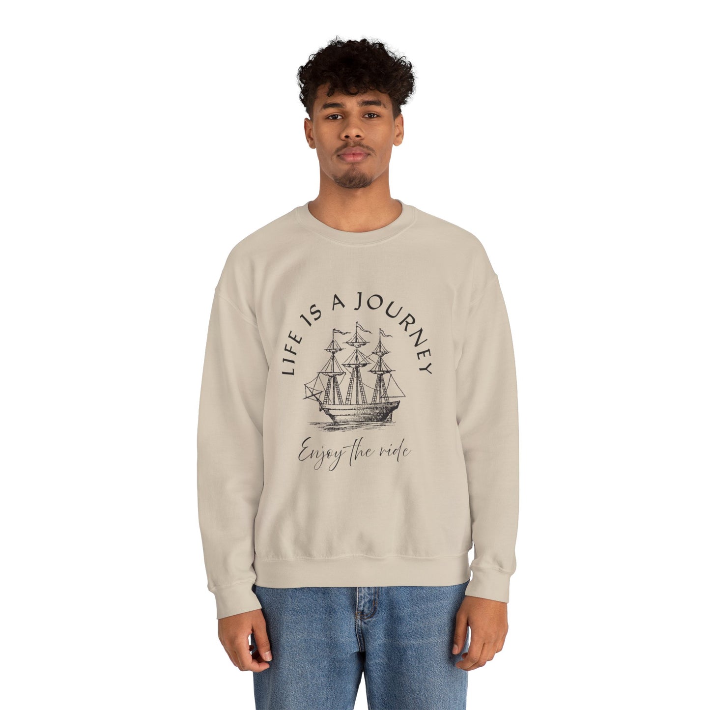 Life is a Journey Sweatshirt - Unisex Heavy Blend Crewneck