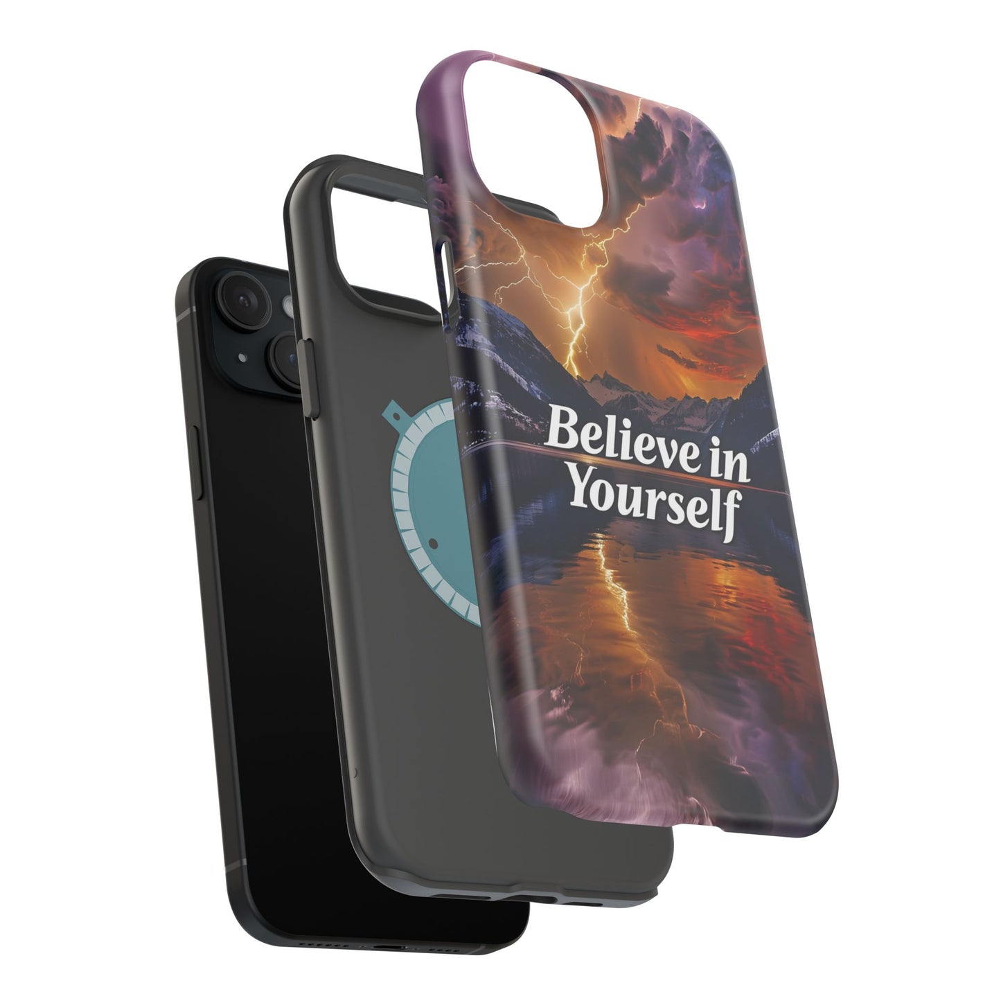 Motivational Mountain Magnetic Tough Case - 'Believe in Yourself' Design