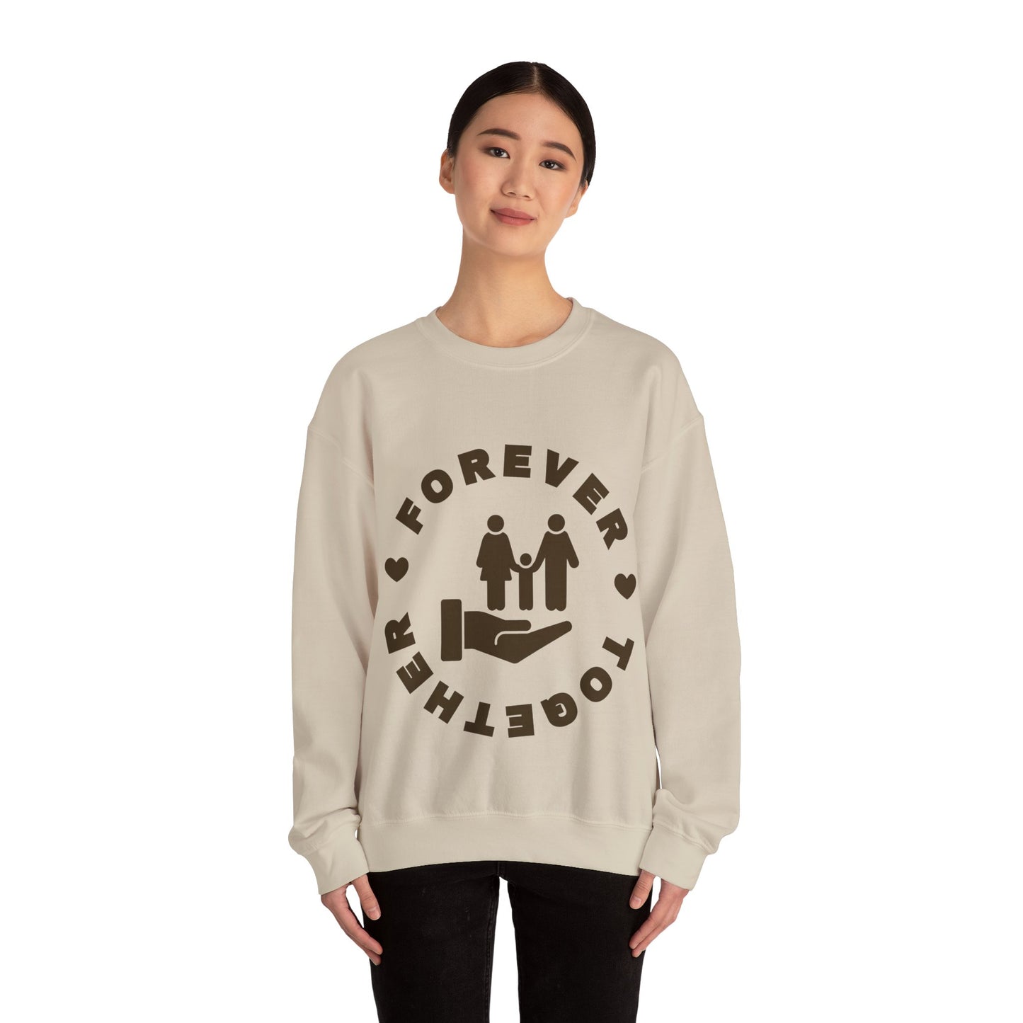 Forever Together Crewneck Sweatshirt | Unisex Cozy Sweatshirt for Couples