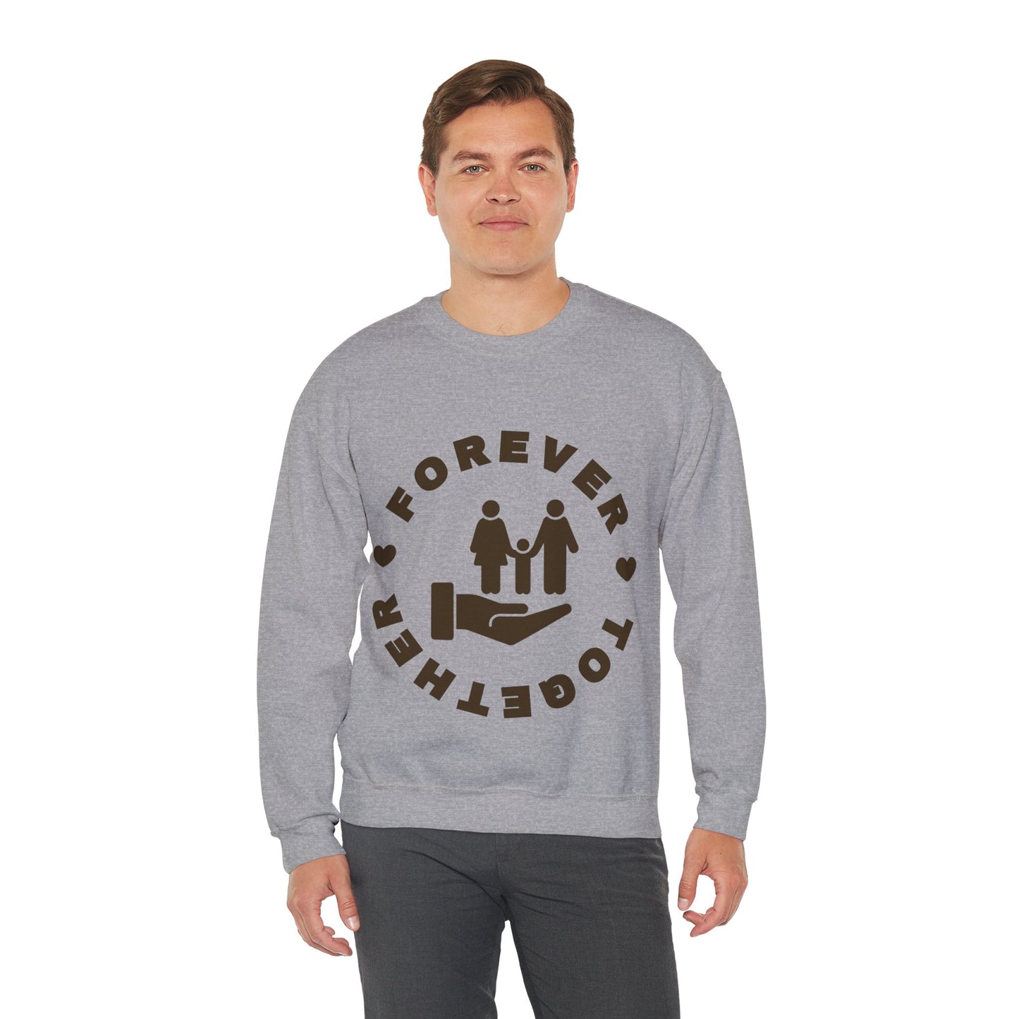 Forever Together Crewneck Sweatshirt | Unisex Cozy Sweatshirt for Couples