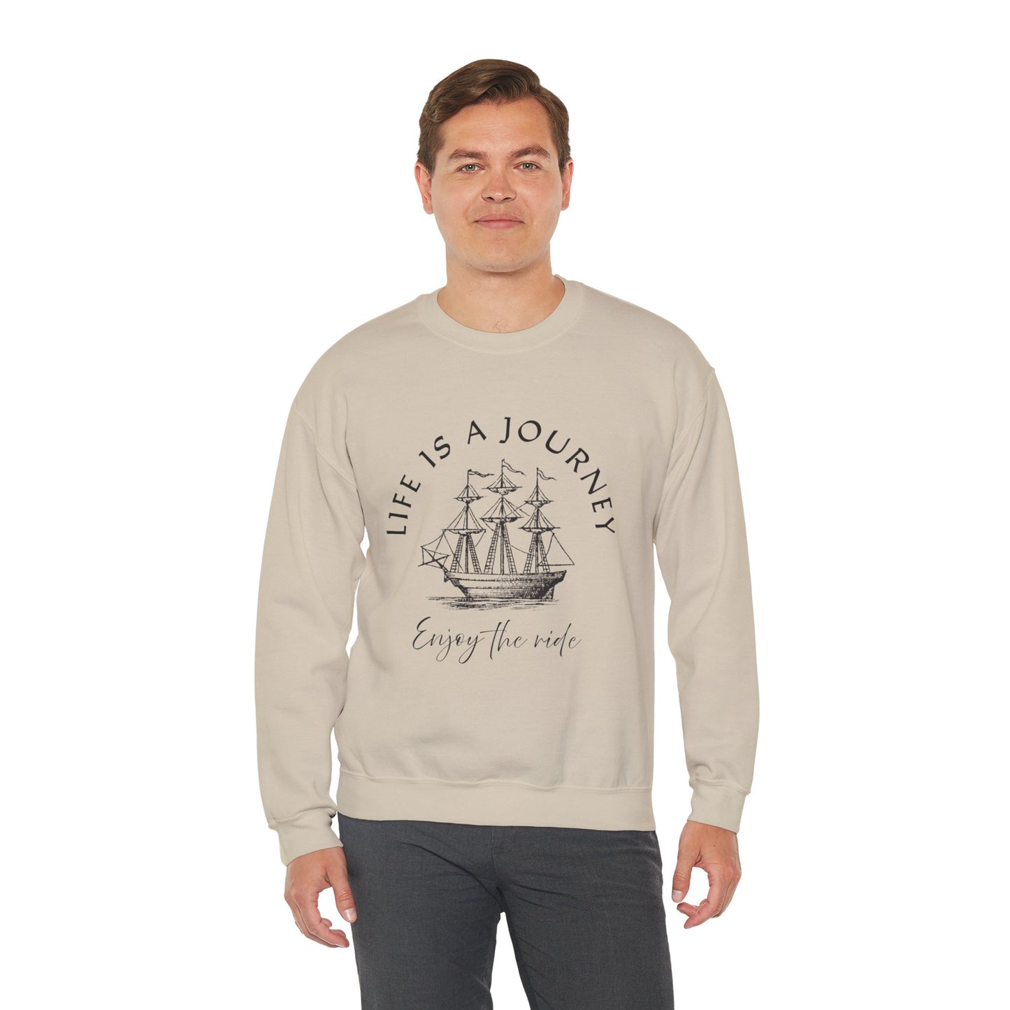 Life is a Journey Sweatshirt - Unisex Heavy Blend Crewneck