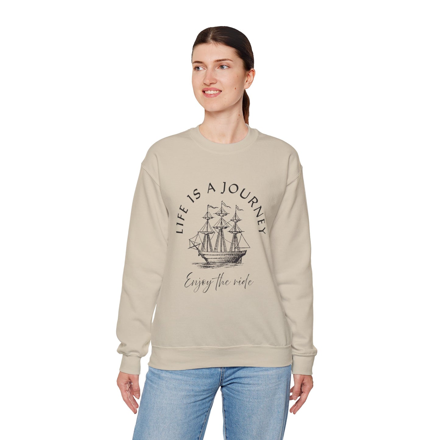 Life is a Journey Sweatshirt - Unisex Heavy Blend Crewneck