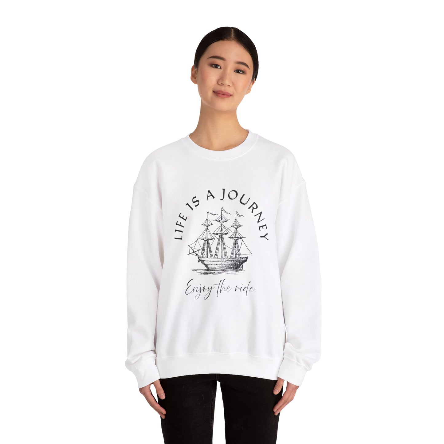 Life is a Journey Sweatshirt - Unisex Heavy Blend Crewneck