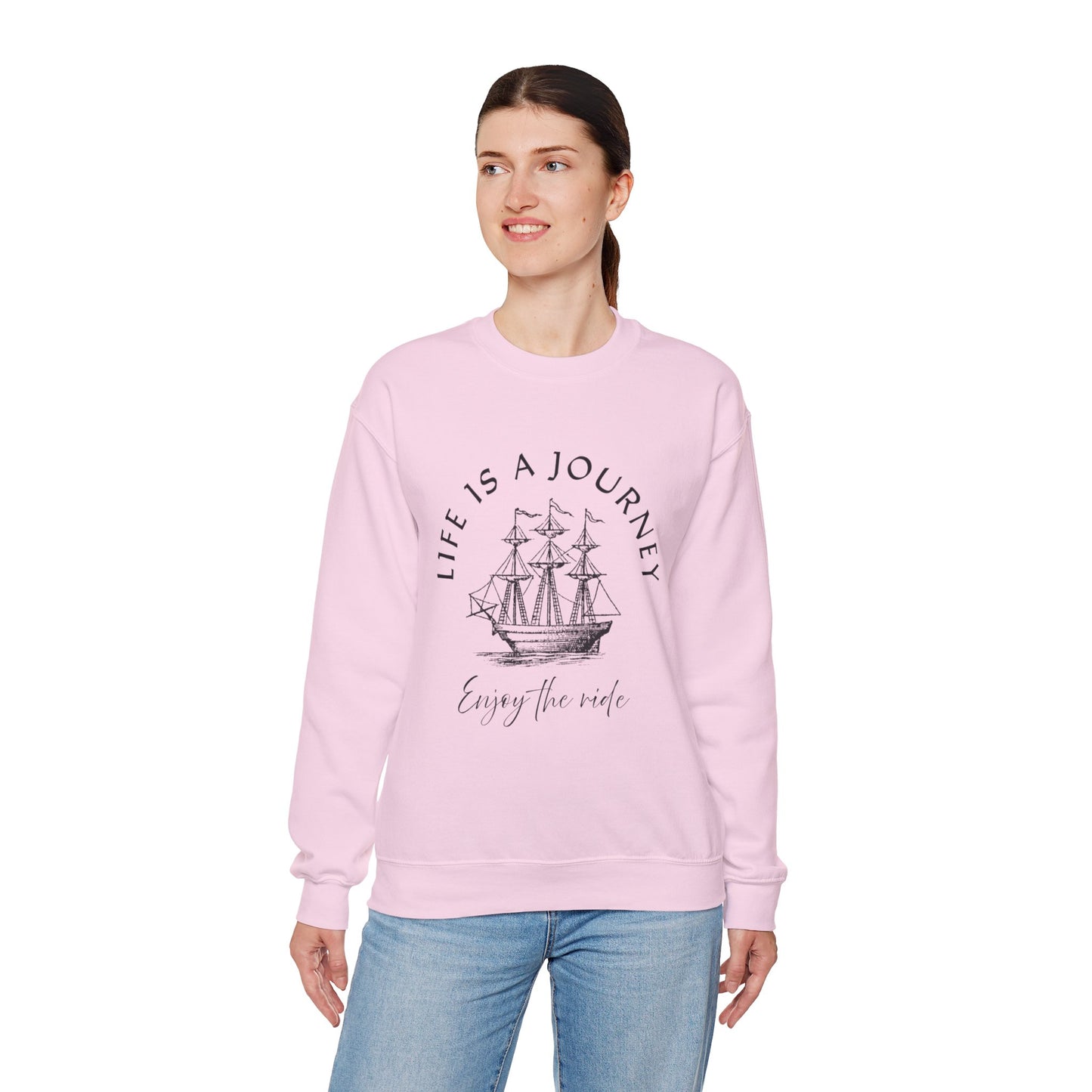 Life is a Journey Sweatshirt - Unisex Heavy Blend Crewneck