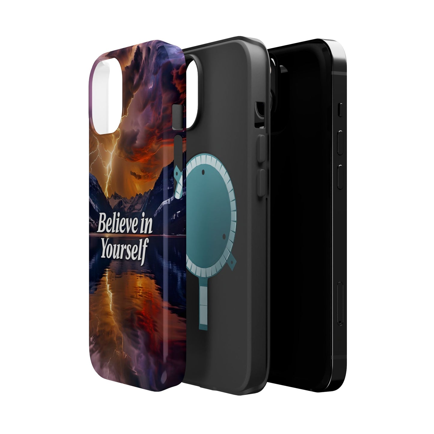 Motivational Mountain Magnetic Tough Case - 'Believe in Yourself' Design