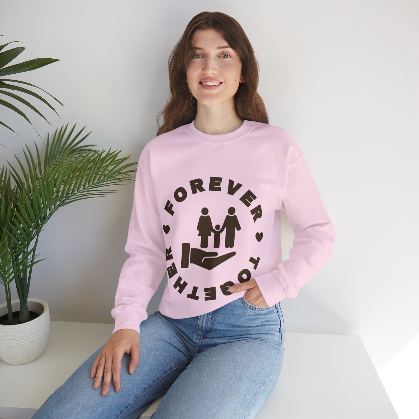 Forever Together Crewneck Sweatshirt | Unisex Cozy Sweatshirt for Couples