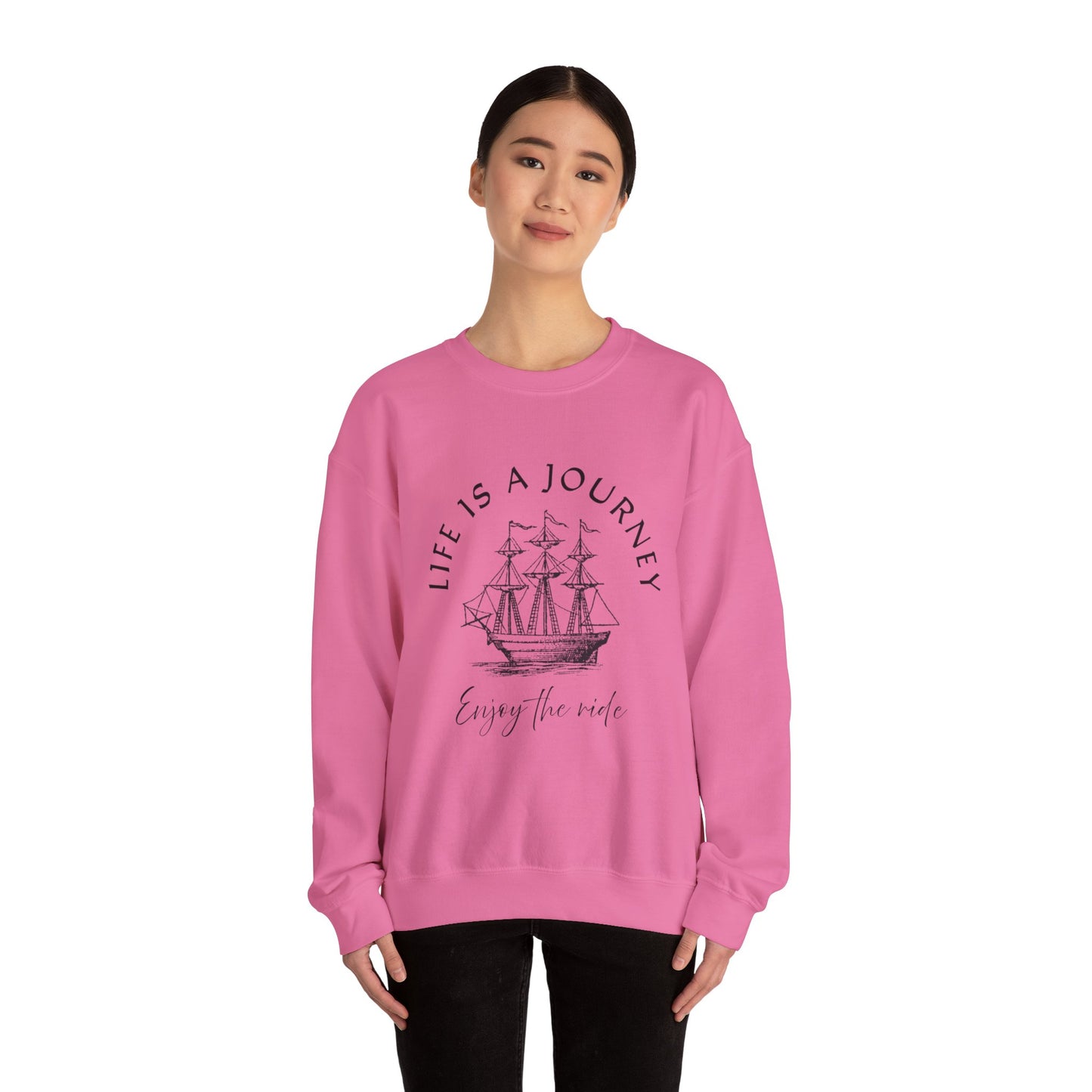 Life is a Journey Sweatshirt - Unisex Heavy Blend Crewneck