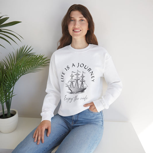 Life is a Journey Sweatshirt - Unisex Heavy Blend Crewneck