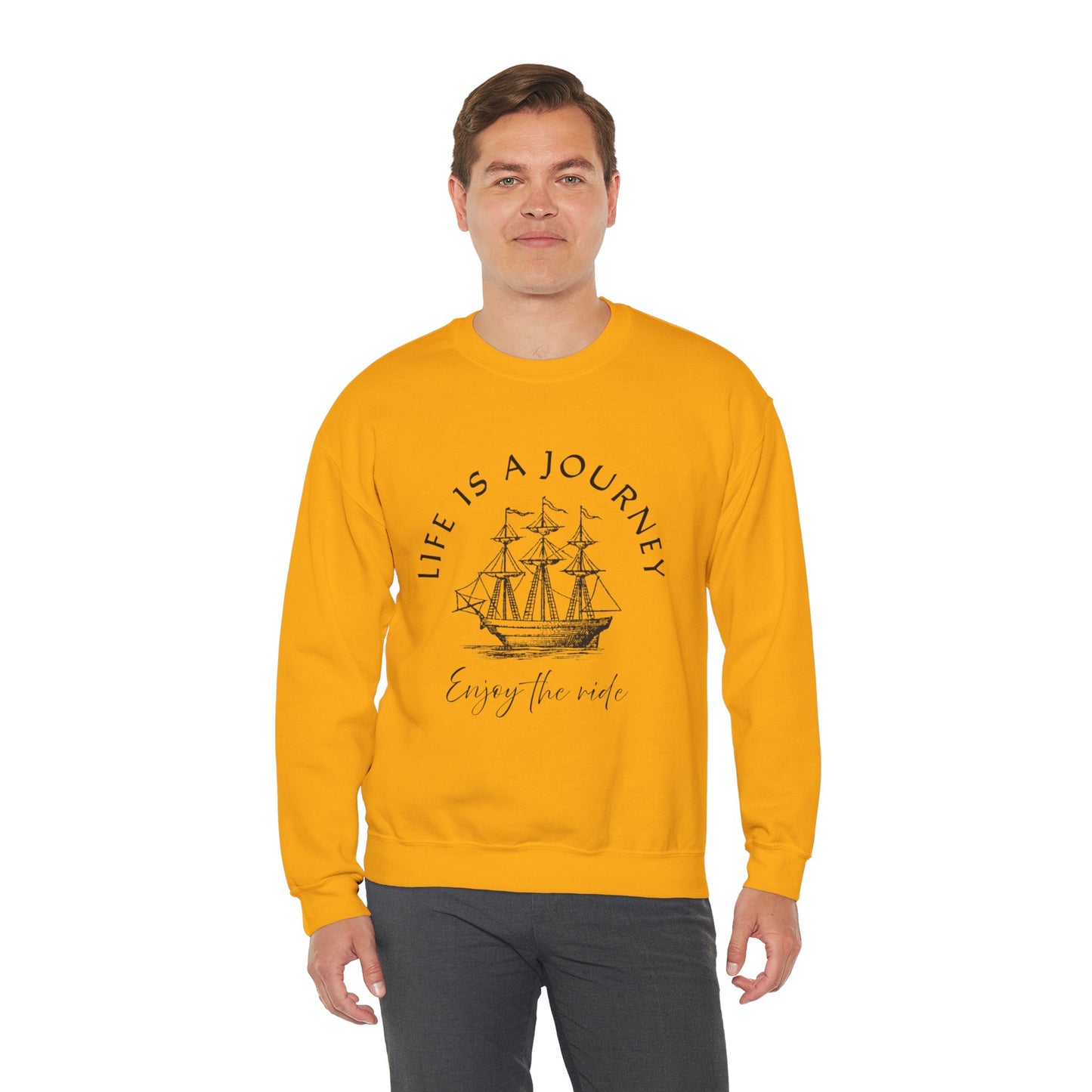 Life is a Journey Sweatshirt - Unisex Heavy Blend Crewneck