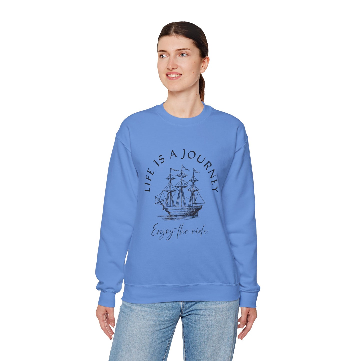 Life is a Journey Sweatshirt - Unisex Heavy Blend Crewneck