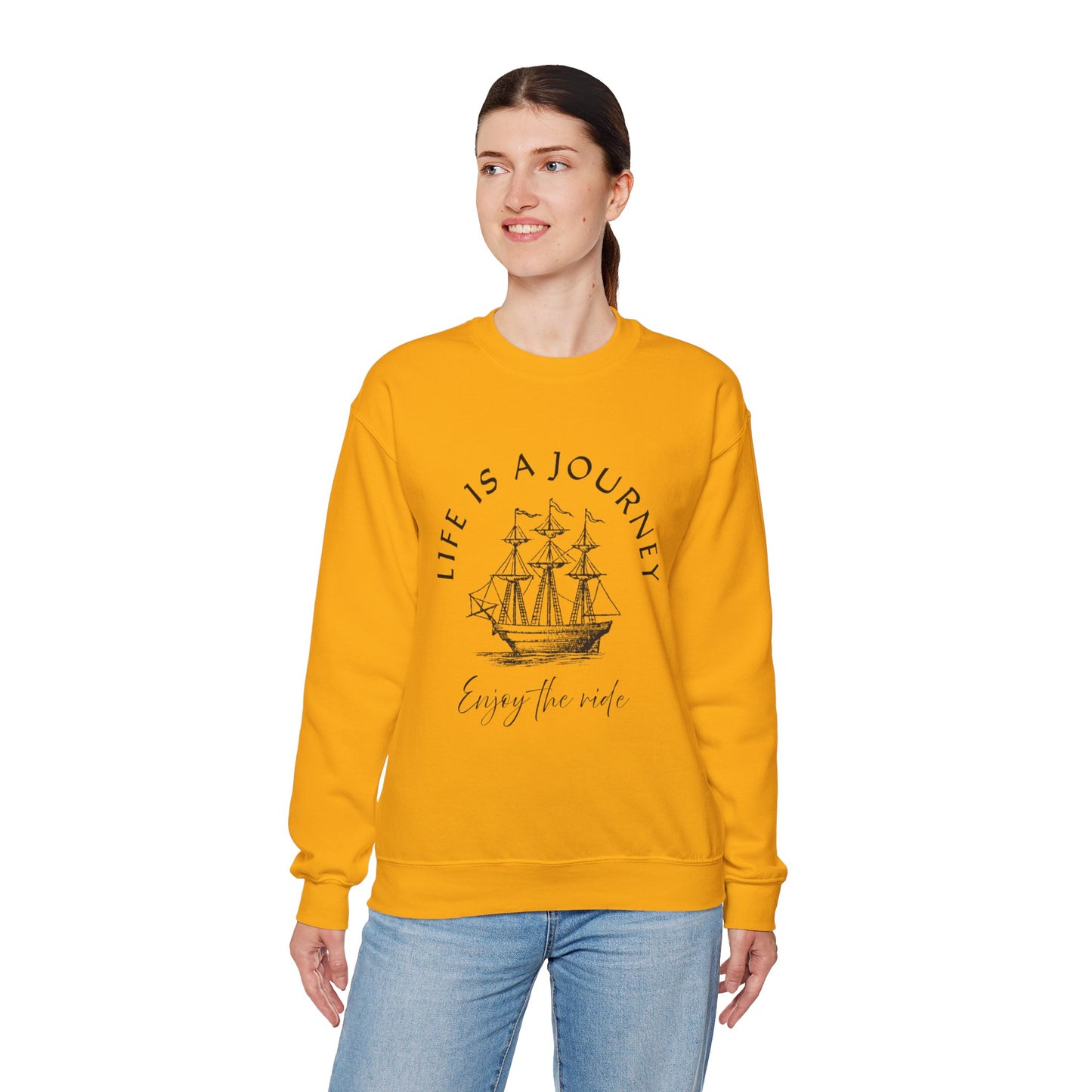 Life is a Journey Sweatshirt - Unisex Heavy Blend Crewneck