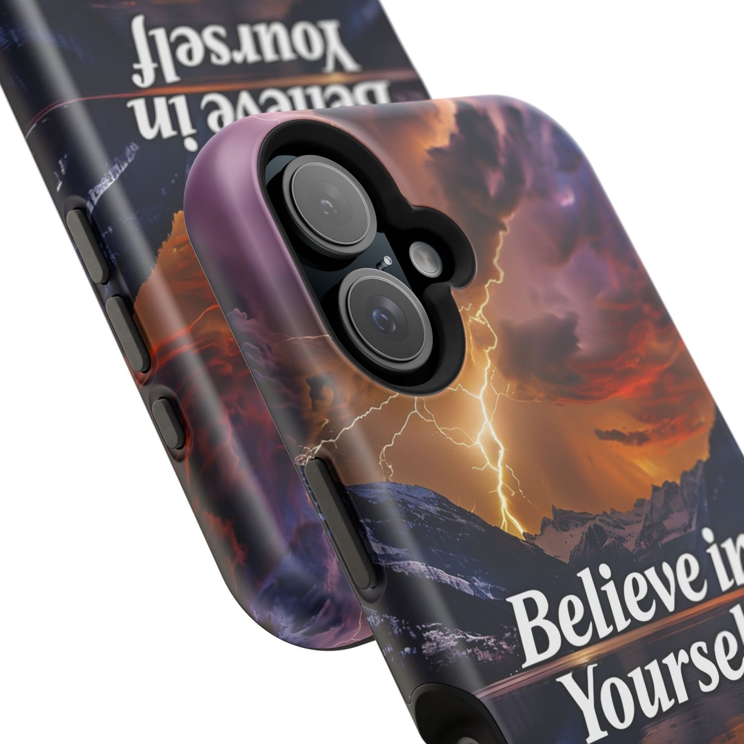 Motivational Mountain Magnetic Tough Case - 'Believe in Yourself' Design