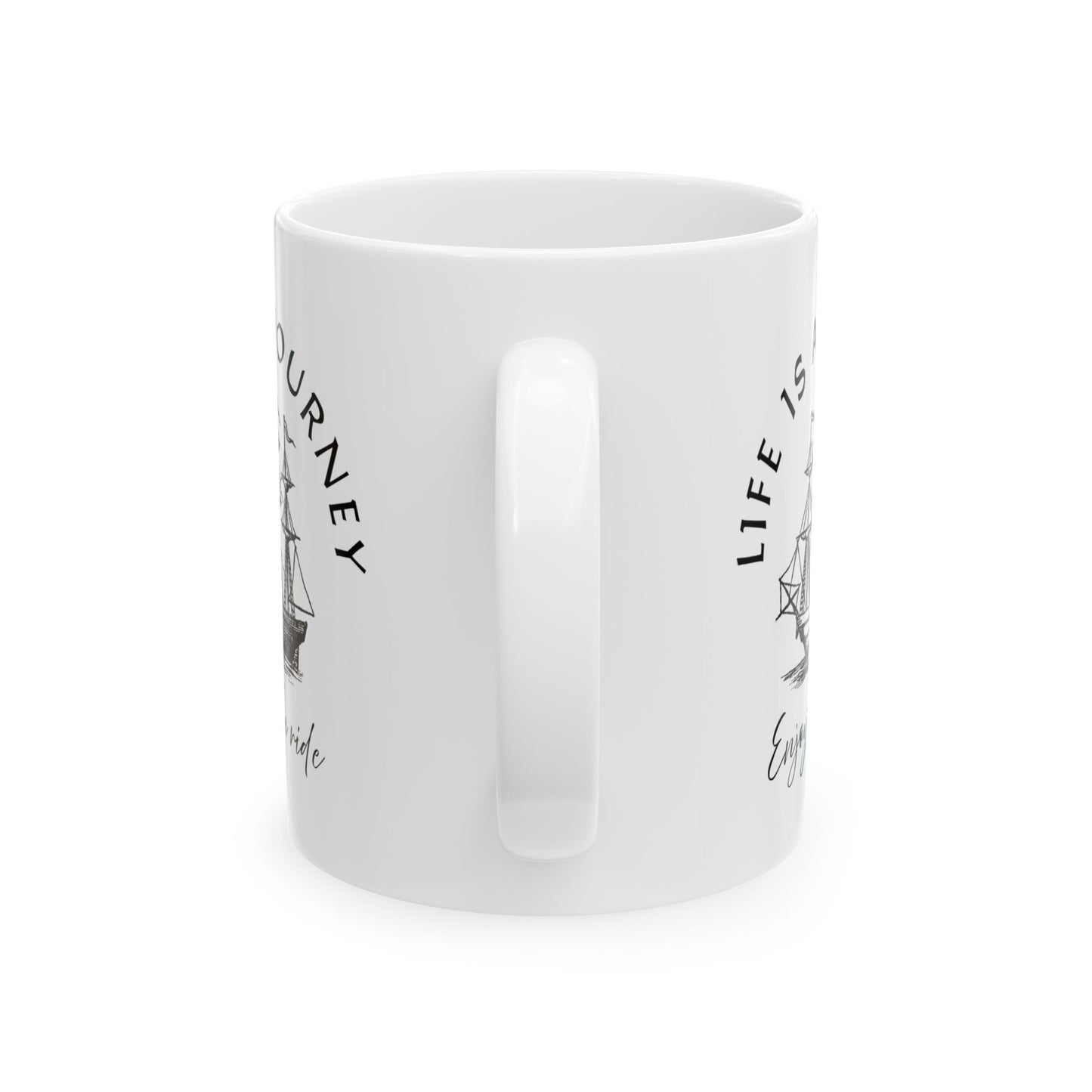 Inspirational Ceramic Mug - "Life is a Journey" - Perfect for Coffee Lovers