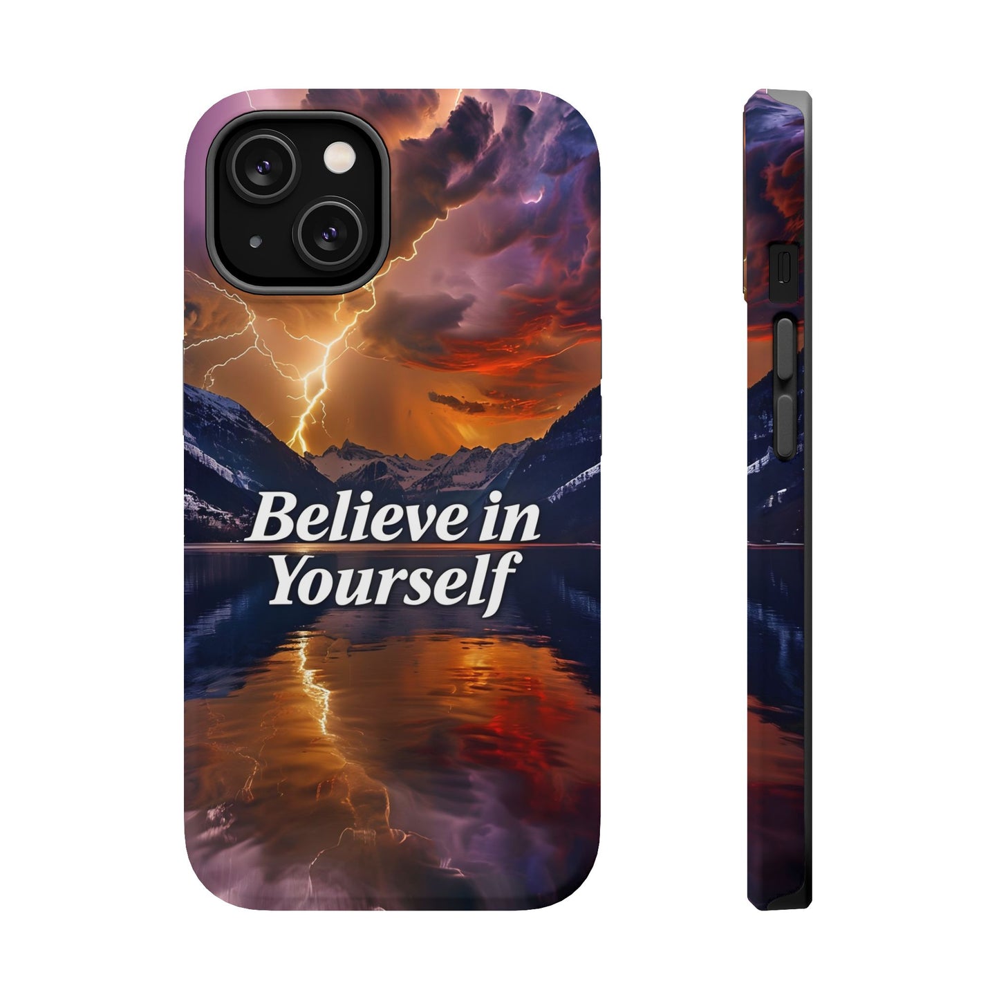 Motivational Mountain Magnetic Tough Case - 'Believe in Yourself' Design