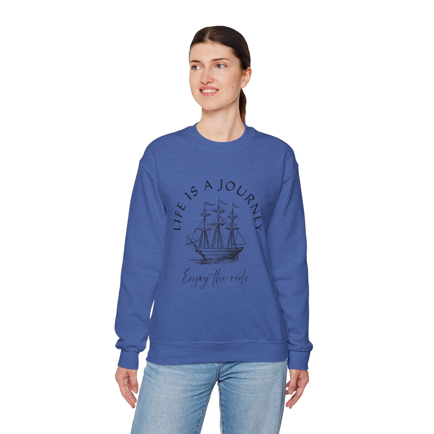 Life is a Journey Sweatshirt - Unisex Heavy Blend Crewneck