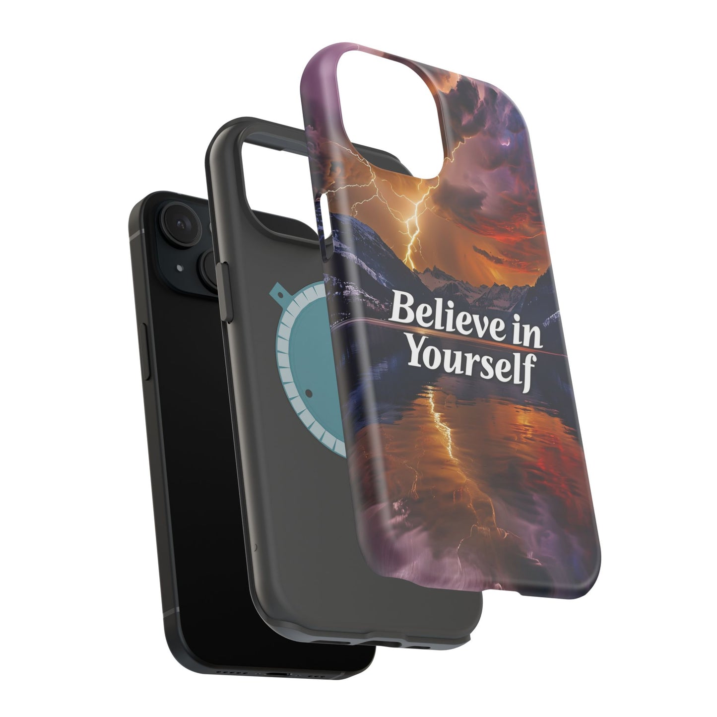 Motivational Mountain Magnetic Tough Case - 'Believe in Yourself' Design