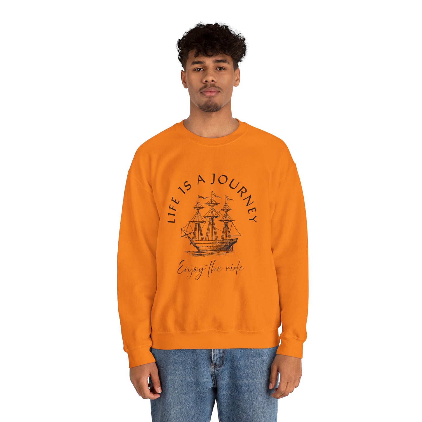 Life is a Journey Sweatshirt - Unisex Heavy Blend Crewneck