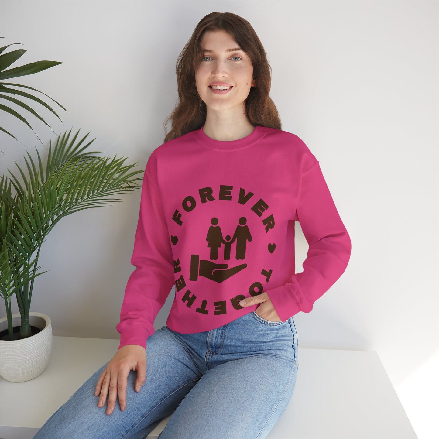 Forever Together Crewneck Sweatshirt | Unisex Cozy Sweatshirt for Couples