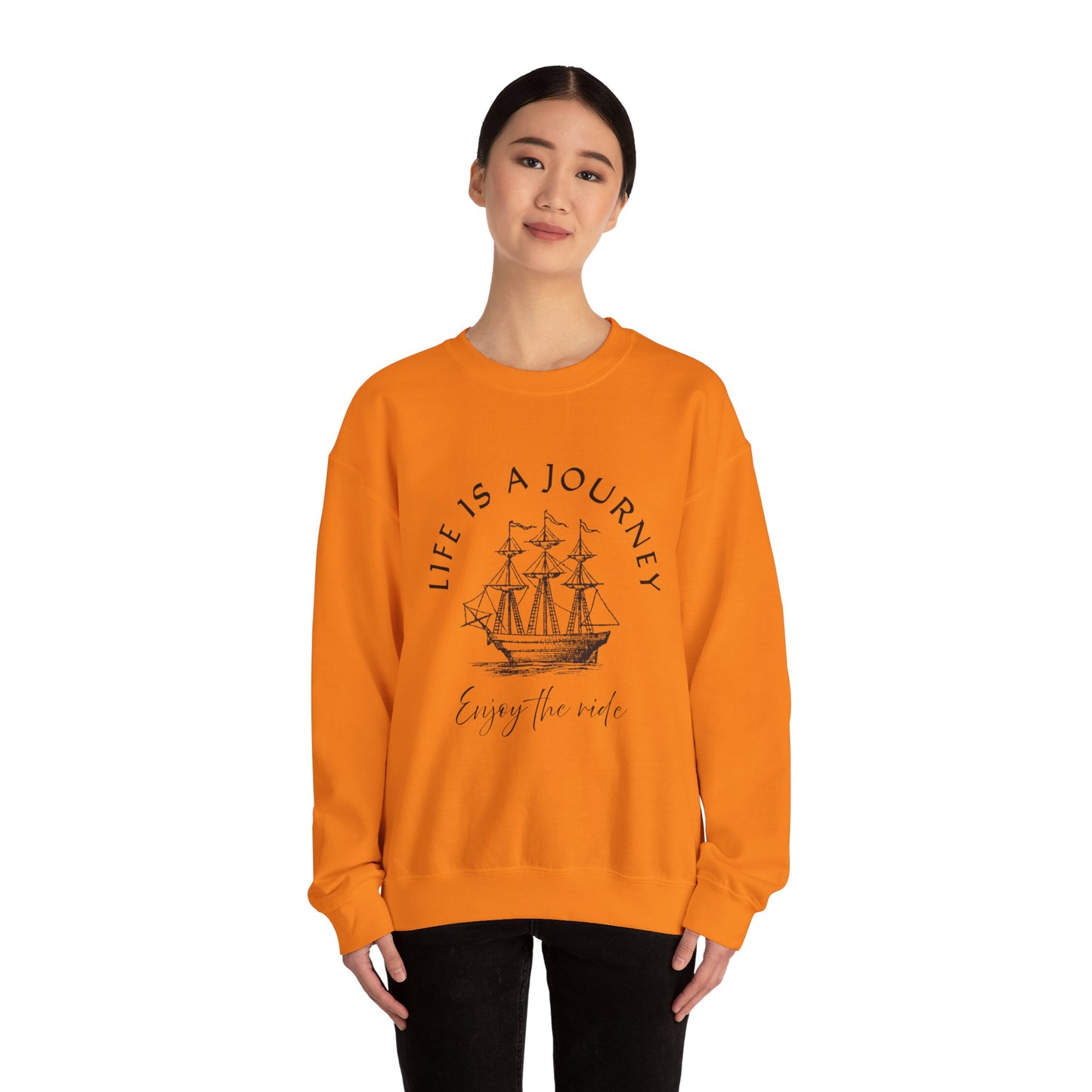 Life is a Journey Sweatshirt - Unisex Heavy Blend Crewneck