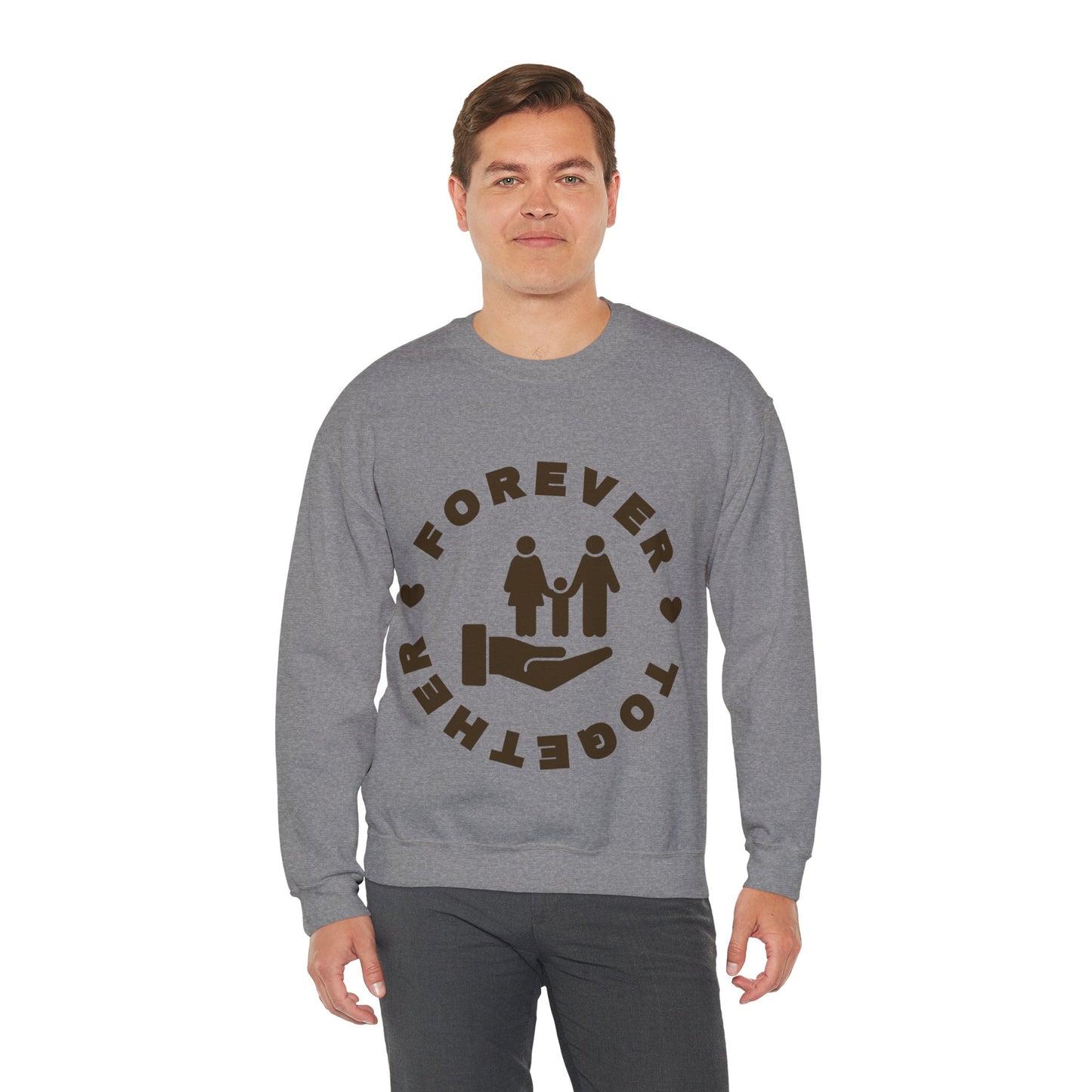 Forever Together Crewneck Sweatshirt | Unisex Cozy Sweatshirt for Couples