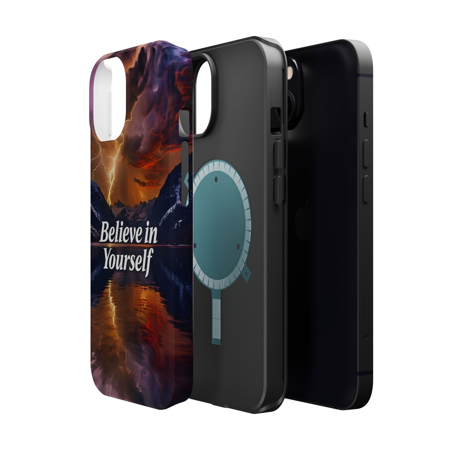 Motivational Mountain Magnetic Tough Case - 'Believe in Yourself' Design