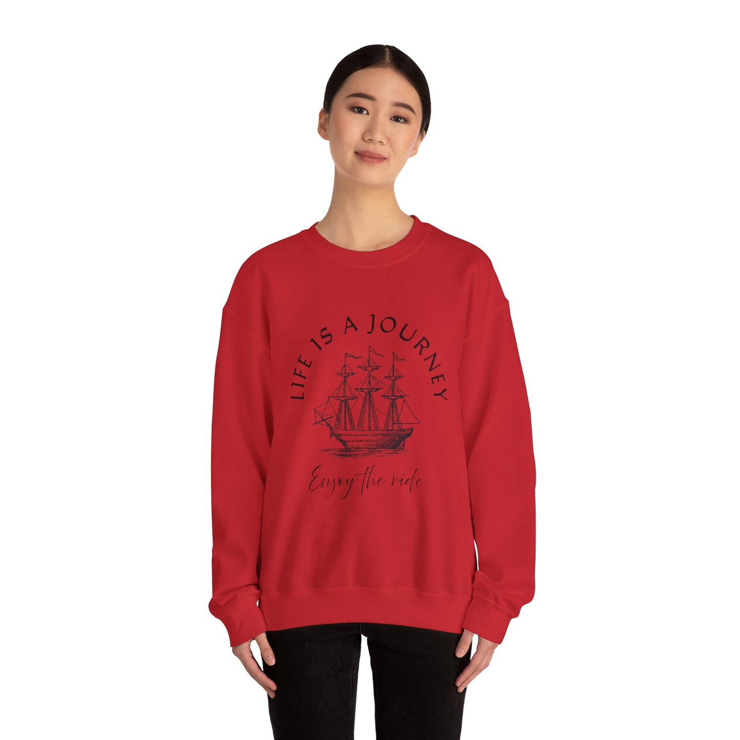 Life is a Journey Sweatshirt - Unisex Heavy Blend Crewneck