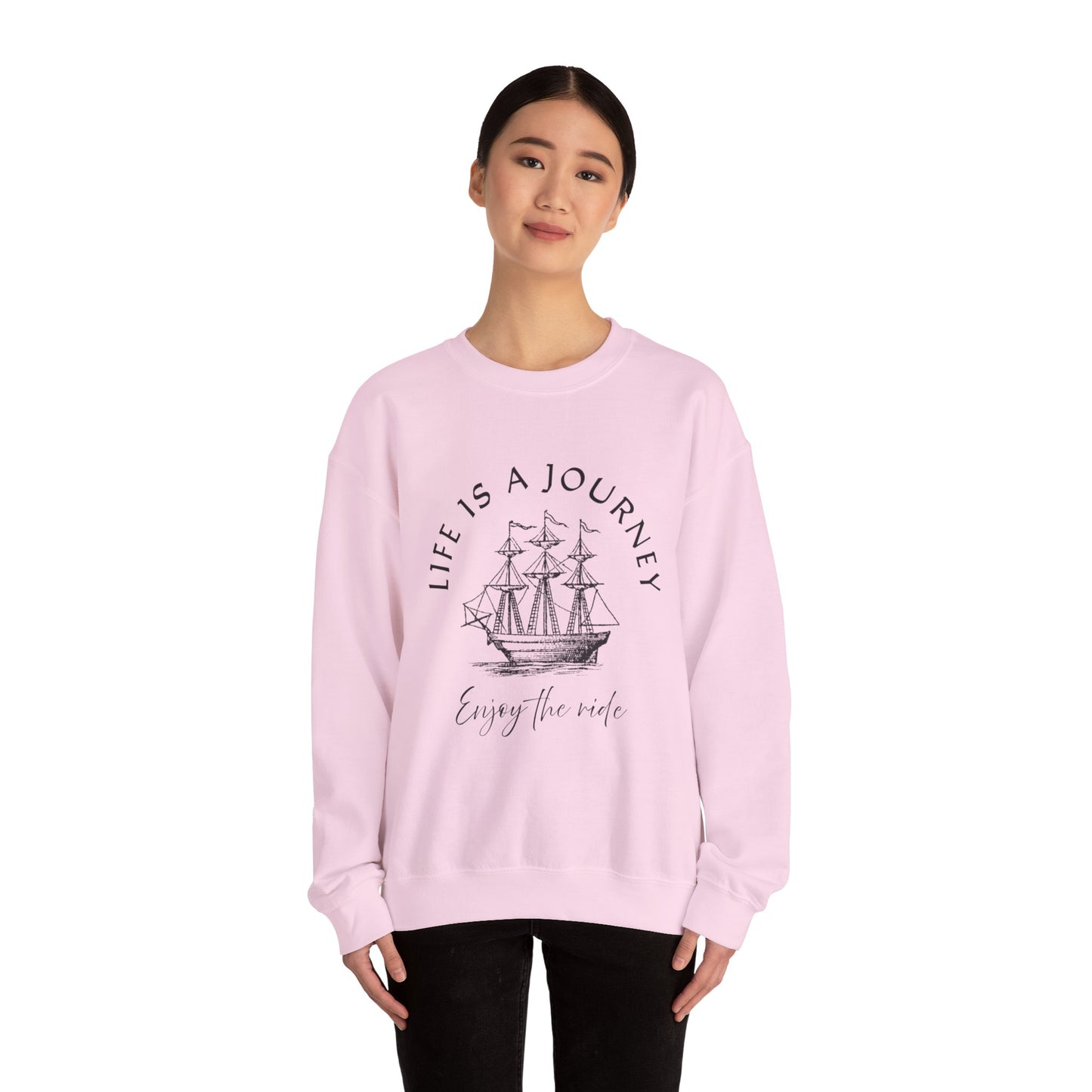 Life is a Journey Sweatshirt - Unisex Heavy Blend Crewneck