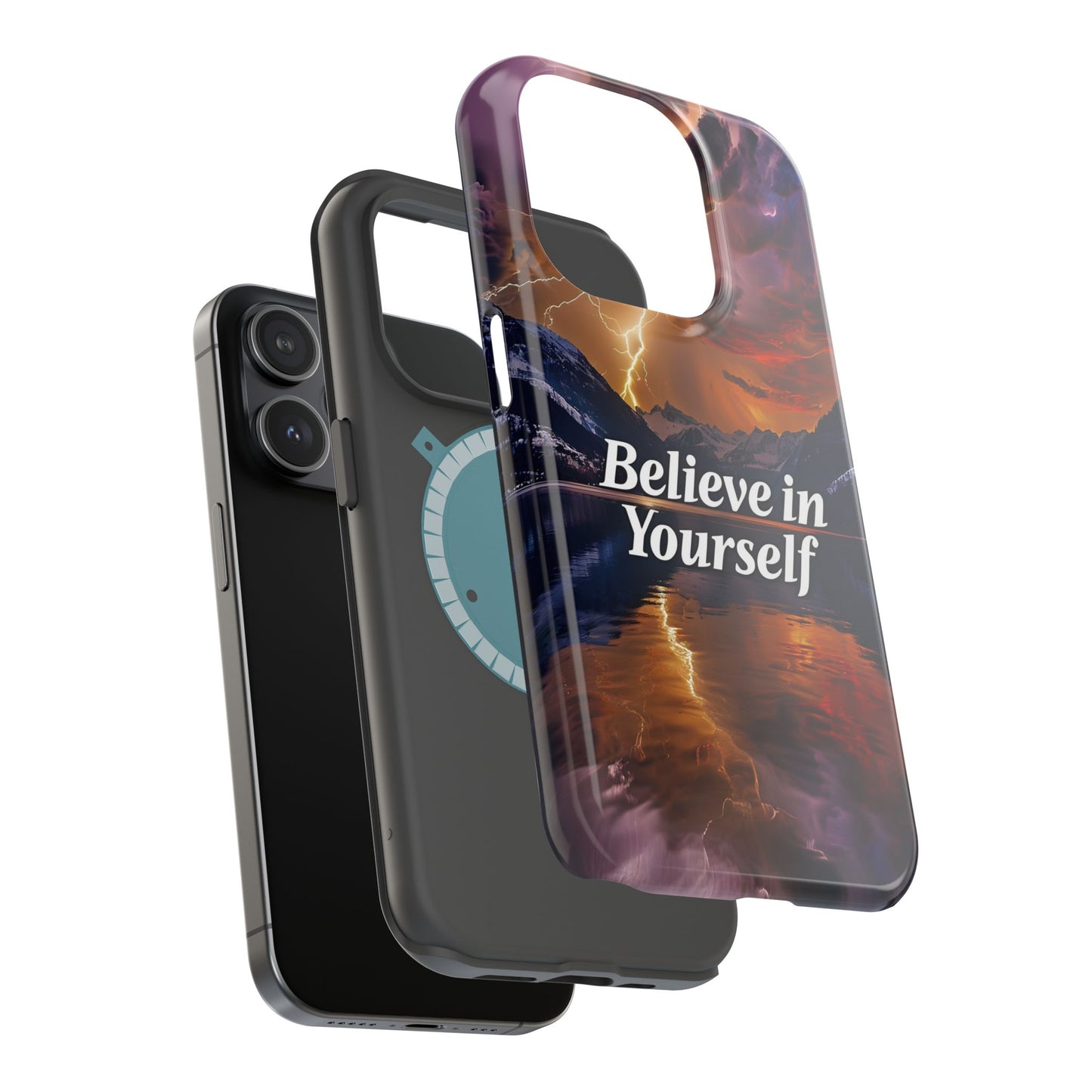 Motivational Mountain Magnetic Tough Case - 'Believe in Yourself' Design