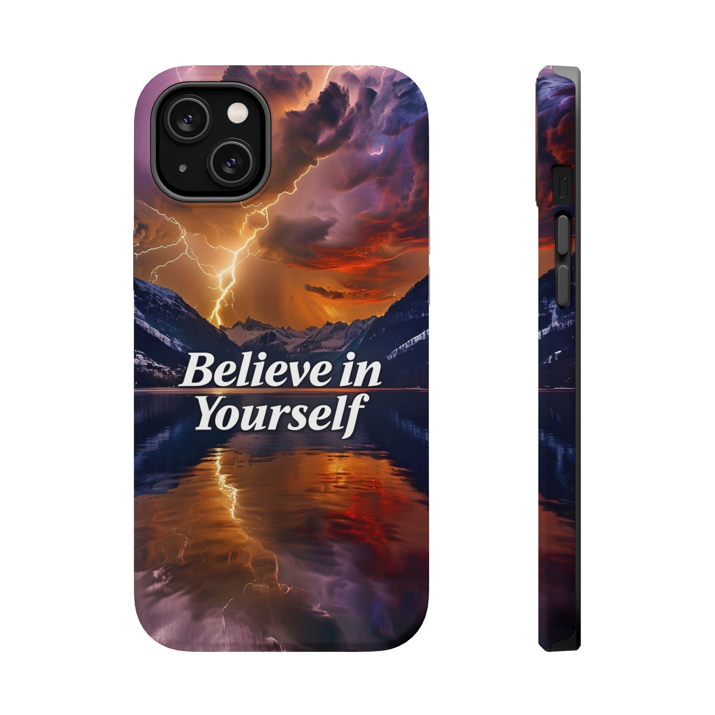 Motivational Mountain Magnetic Tough Case - 'Believe in Yourself' Design