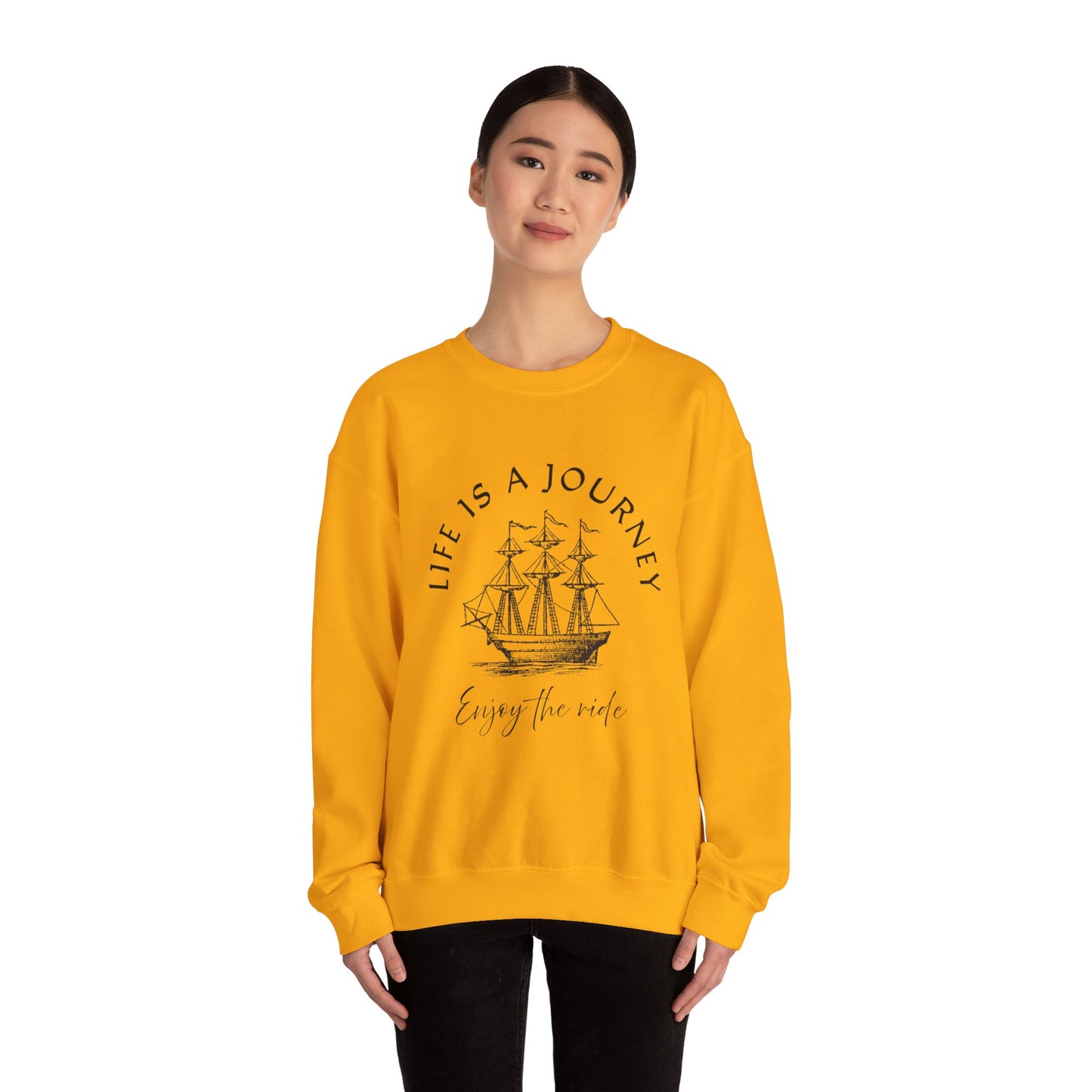 Life is a Journey Sweatshirt - Unisex Heavy Blend Crewneck