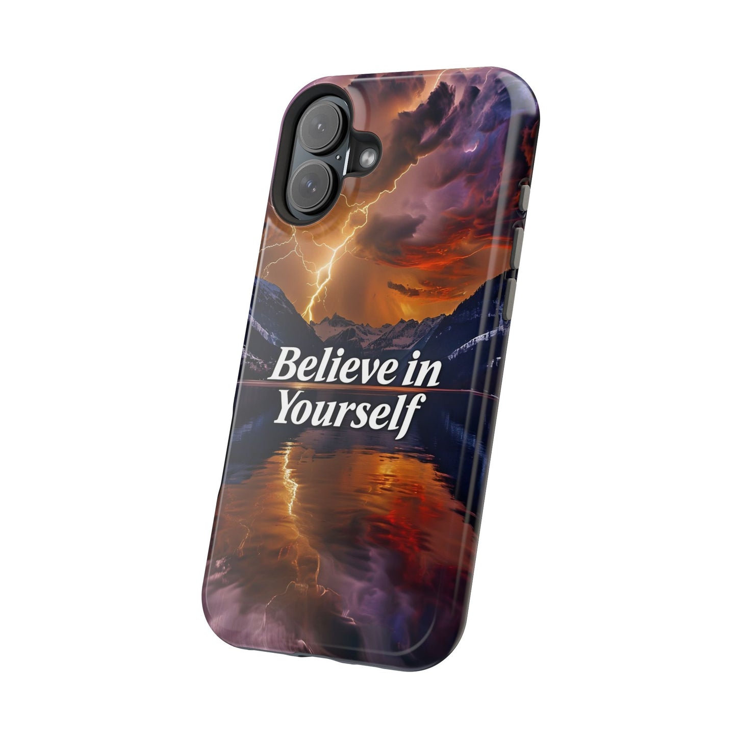 Motivational Mountain Magnetic Tough Case - 'Believe in Yourself' Design